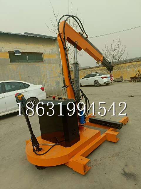 临县自卸车厢随车吊 自制轮式四不像起重机 四驱平板吊 5吨 贵盛